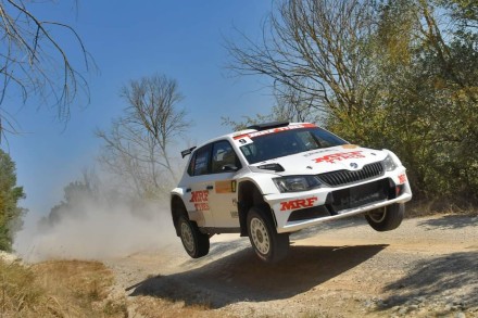 Objetivo cumplido para el  Team MRF Tires en el Rally di Roma Capitale