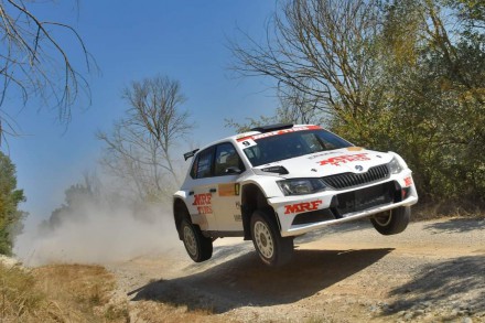 Objetivo cumplido para el  Team MRF Tires en el Rally di Roma Capitale
