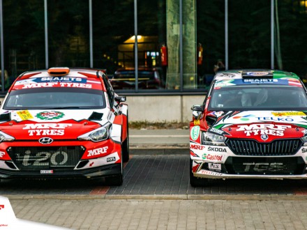 Objetivo cumplido para el Team MRF Tires en el Rally di Roma Capitale