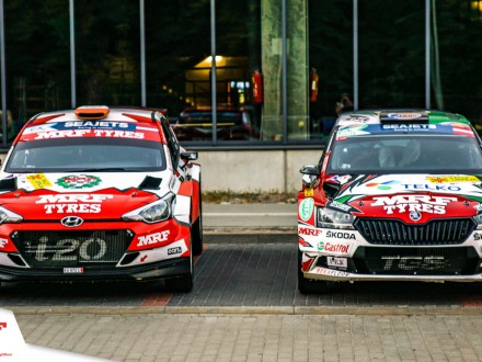 Objetivo cumplido para el  Team MRF Tires en el Rally di Roma Capitale