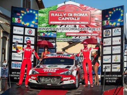Objetivo cumplido para el  Team MRF Tires en el Rally di Roma Capitale